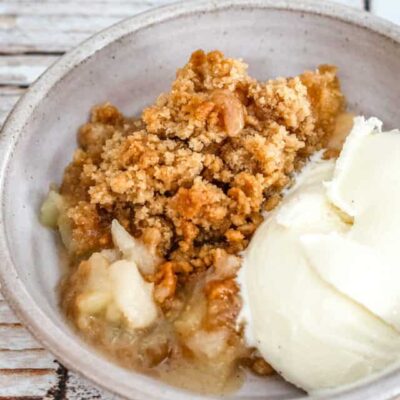 apple crumble dessert