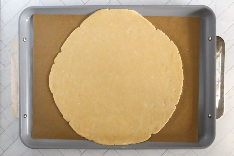 apple galette dough preparation