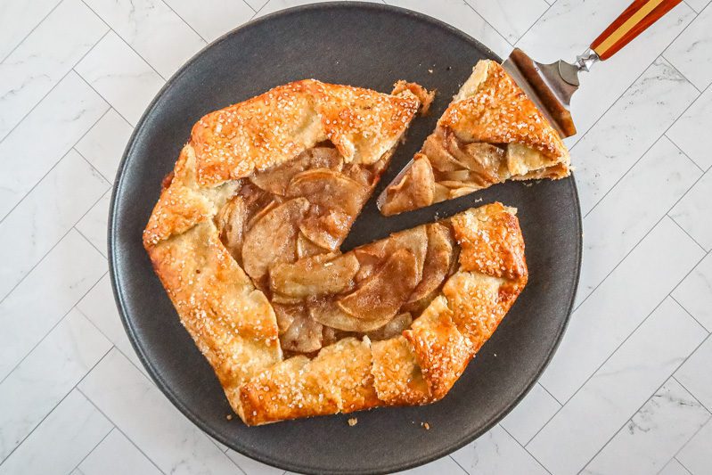 apple galette is being served