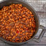 pot of bbq baked beans