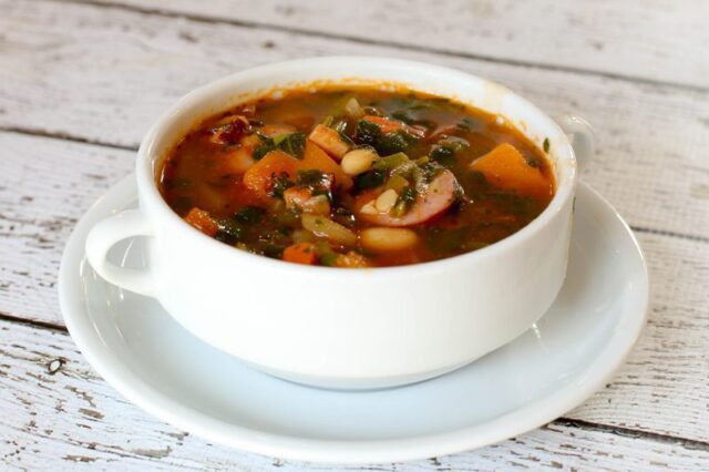 White Bean Soup With Sausage and Fall Vegetables - Classic Recipes