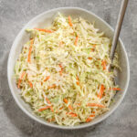 a serving bowl of classic creamy coleslaw