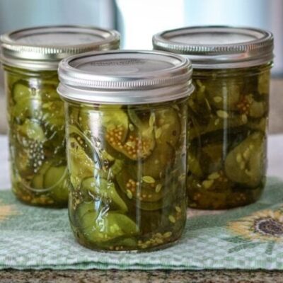 homemade bread and butter pickles