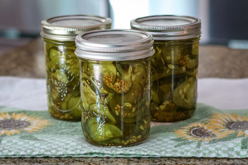 homemade bread and butter pickles