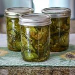 homemade bread and butter pickles in canning jars