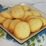 brown edge cookies on a plate