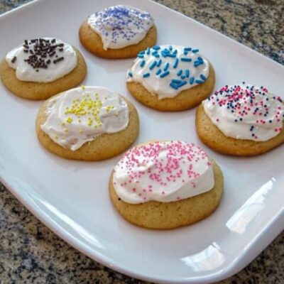 brown sugar drop cookies with icing