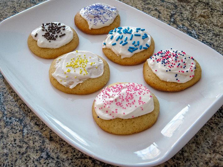 brown sugar drop cookies with icing