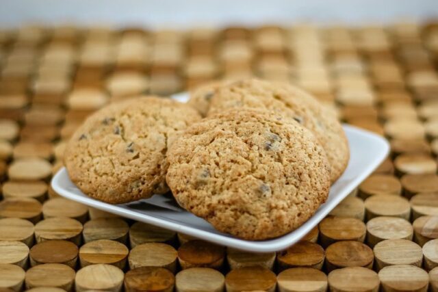 brown sugar sour cream cookies on a plate