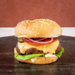 perfectly grilled burgers with chipotle mayo