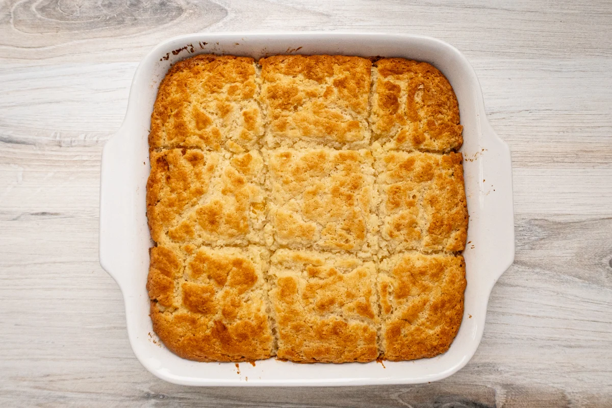 Baked butter swim biscuits are ready to serve and enjoy.