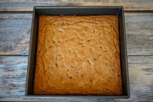 baked pan of butterscotch bars