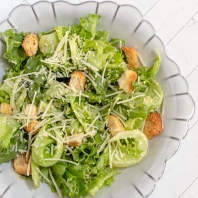 how to make caesar salad with homemade dressing