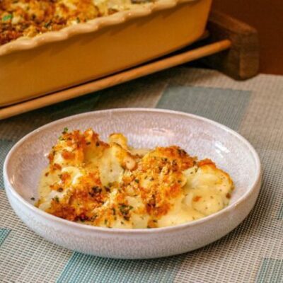 cheesy cauliflower casserole