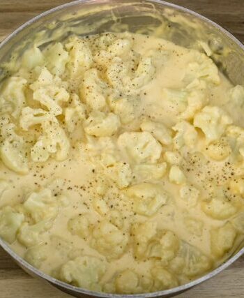 cauliflower "faux" macaroni and cheese