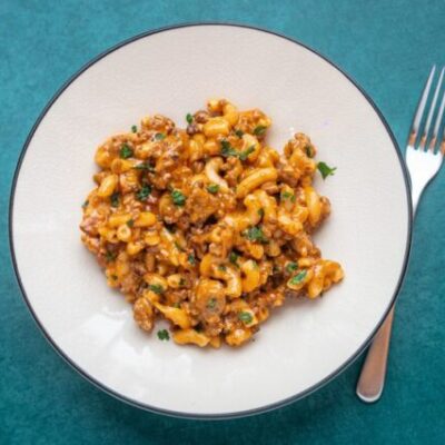 the best cheeseburger macaroni with ground beef and cheese