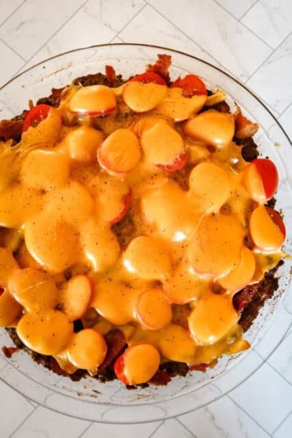 Crustless Cheeseburger Pie