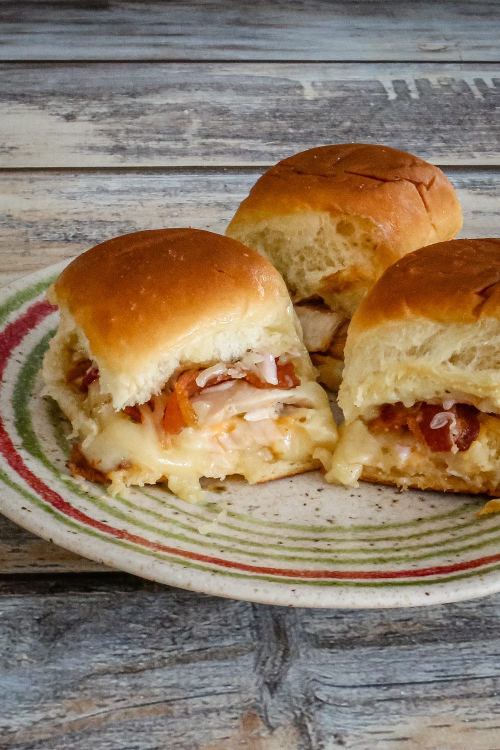 chicken sliders on a plate