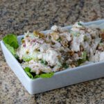 chicken salad with bacon, raisins, and pecans