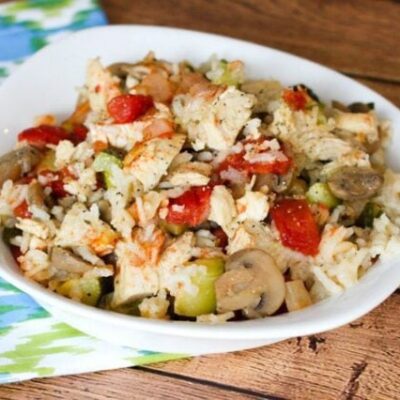 Chicken, Rice, and Zucchini Casserole