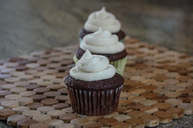 3 chocolate stout cupcakes