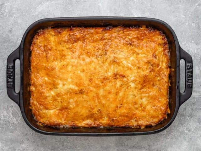 Baked chorizo quiche squares.