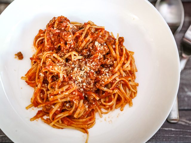 spaghetti with bolognese sauce