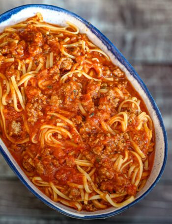 spaghetti with bolognese sauce