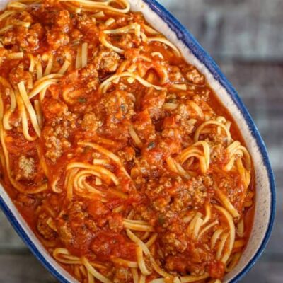 spaghetti with bolognese sauce