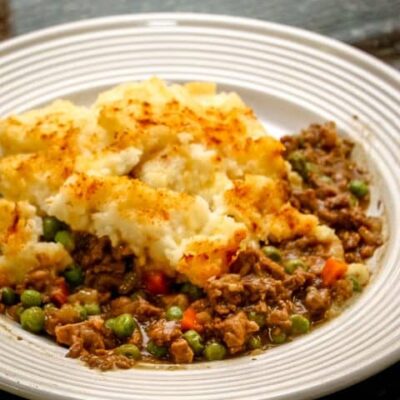 cottage pie on a plate