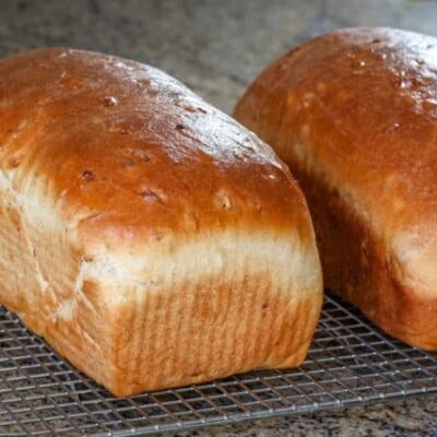 2 loaves cracked wheat bread