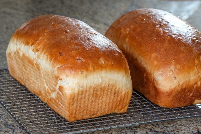 2 loaves cracked wheat bread