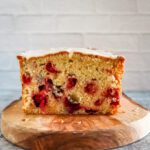 cranberry orange bread with icing