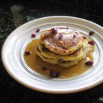 cranberry pancakes with cornmeal