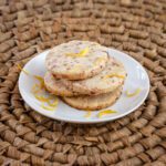 cranberry shortbread with orange zest