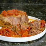 slow cooker pot roast with tomatoes