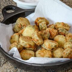 fried pickles with ranch dressing