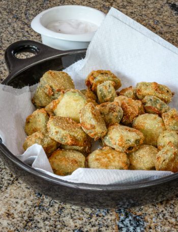 fried pickles with ranch dressing