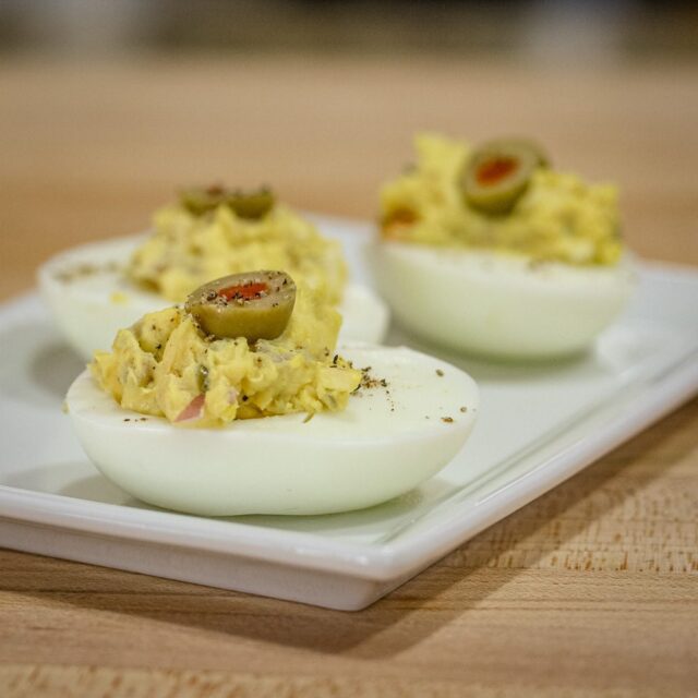 Deviled Eggs With Olives - Classic Recipes