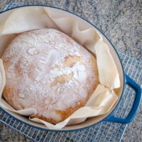 loaf of no-knead dutch oven bead