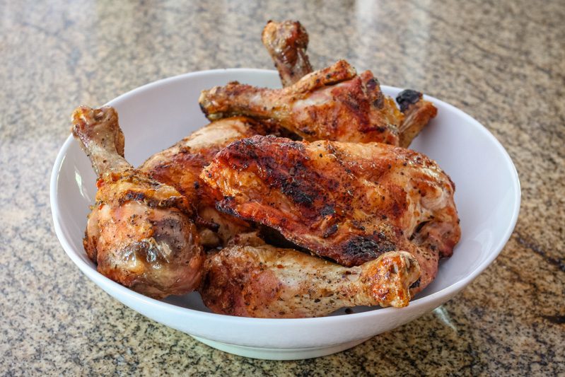 easy grilled chicken in a bowl