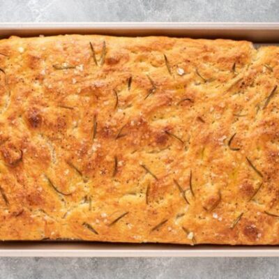 pan of no knead focaccia