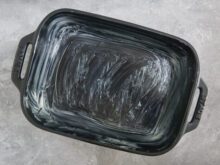 buttered baking dish