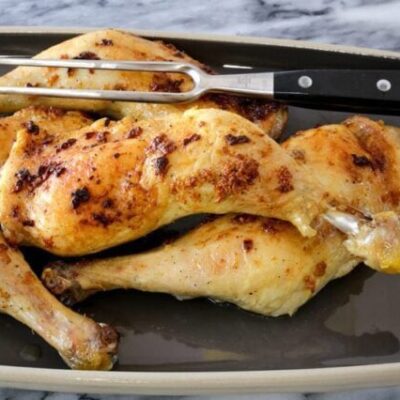 garlic roasted chicken leg quarters