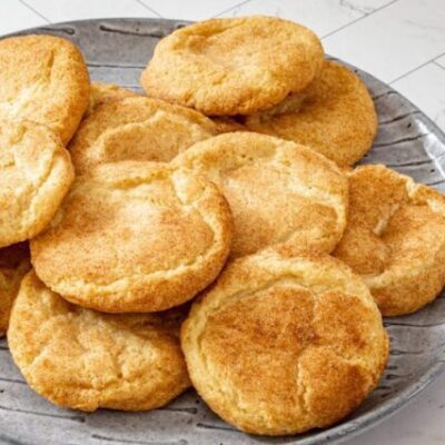 gluten-free snickerdoodles on a plate