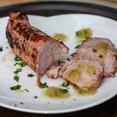 grilled pork tenderloin with salsa verde