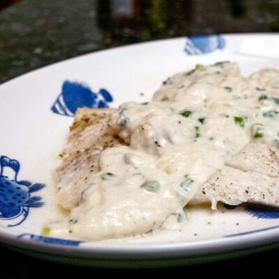 haddock newburg on a platter