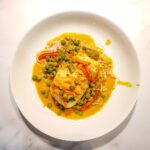 thai style coconut curry halibut fillets