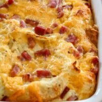 ham and egg breakfast casserole