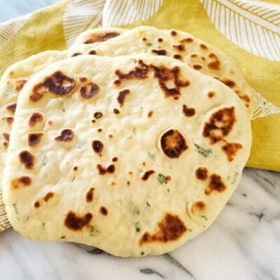 Homemade Garlic Naan